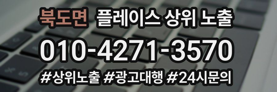 북도면 플레이스 상위 노출 상담