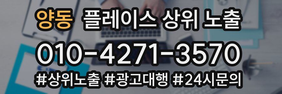양동 플레이스 상위 노출 상담