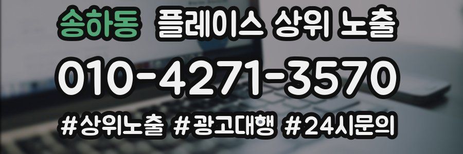 송하동 플레이스 상위 노출 상담