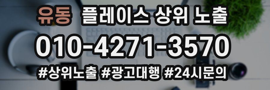 유동 플레이스 상위 노출 가이드
