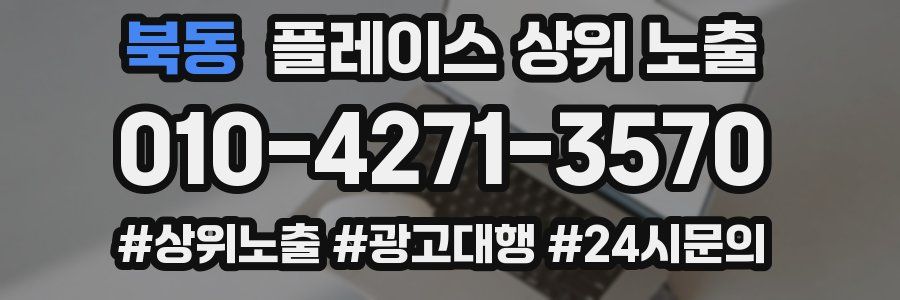 북동 플레이스 상위 노출