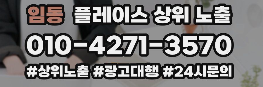 임동 플레이스 상위 노출