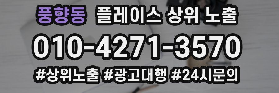 풍향동 플레이스 상위 노출 상담