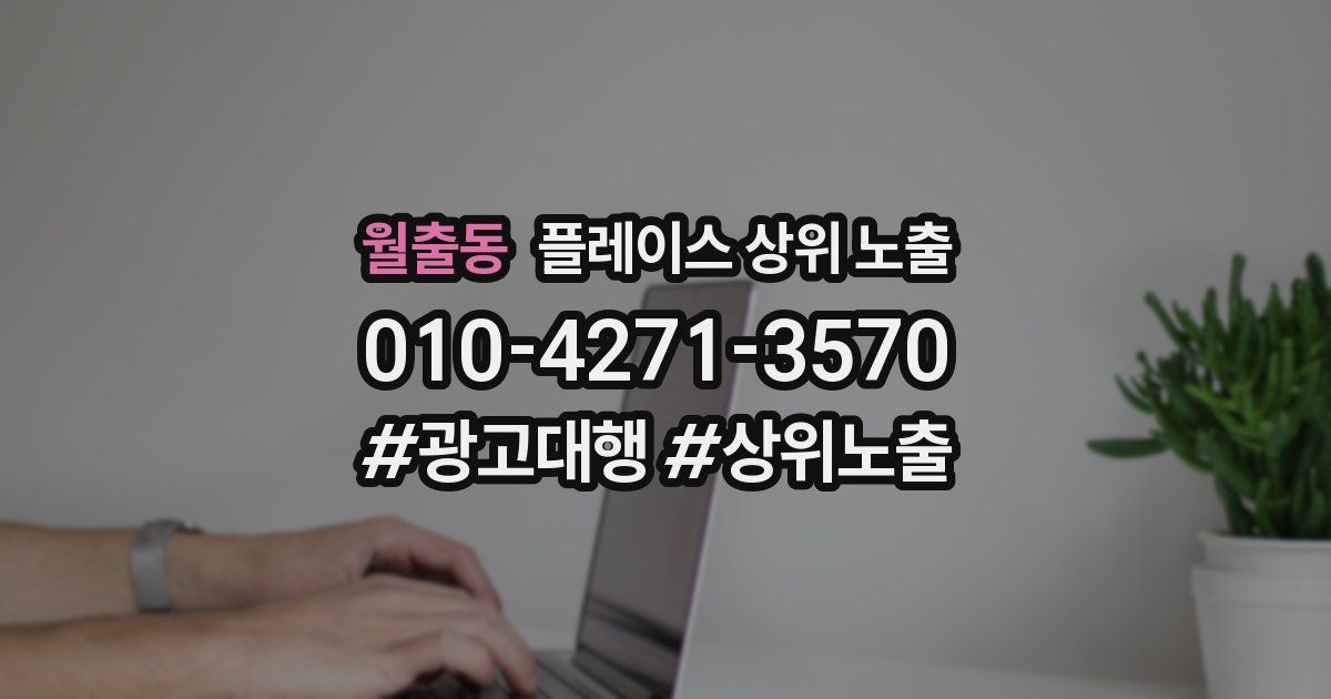 월출동 플레이스 상위 노출 가이드