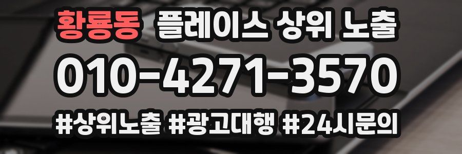 황룡동 플레이스 상위 노출 개선