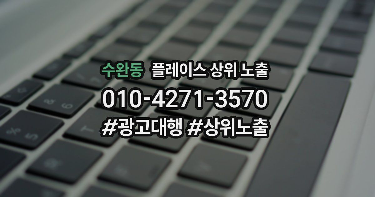 수완동 플레이스 상위 노출 개선