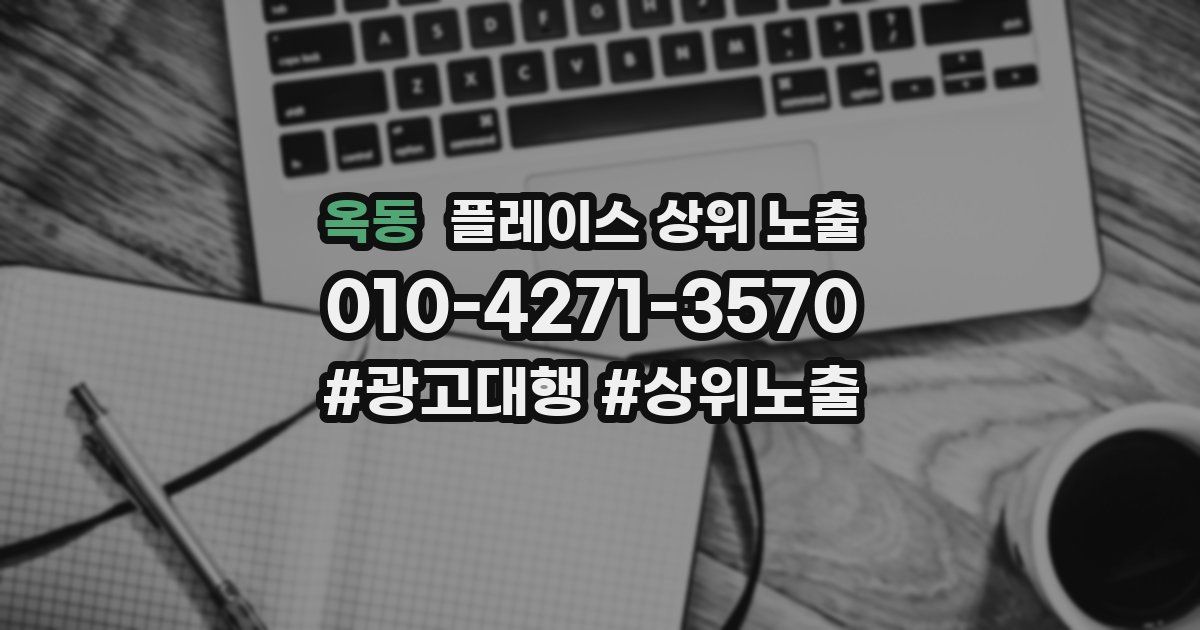 옥동 플레이스 상위 노출 상담