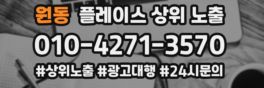 원동 플레이스 상위 노출 상담