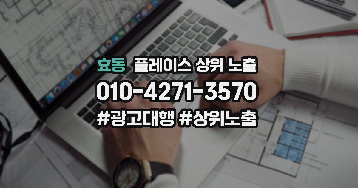 효동 플레이스 상위 노출 전략