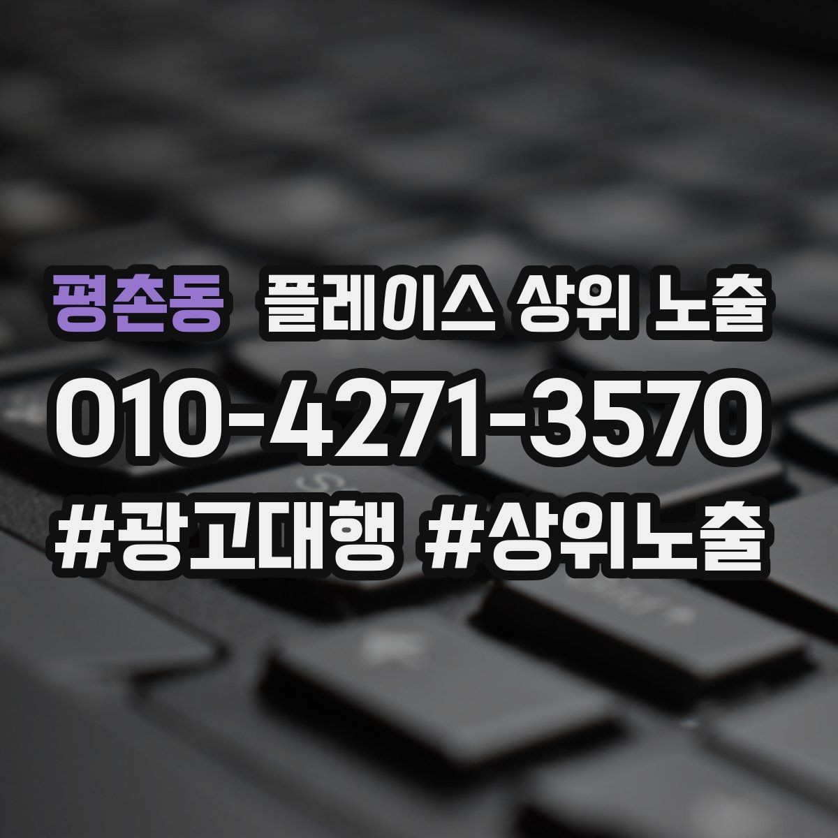 평촌동 플레이스 상위 노출 긴급 수요 업종의 프로필 구성 포인트