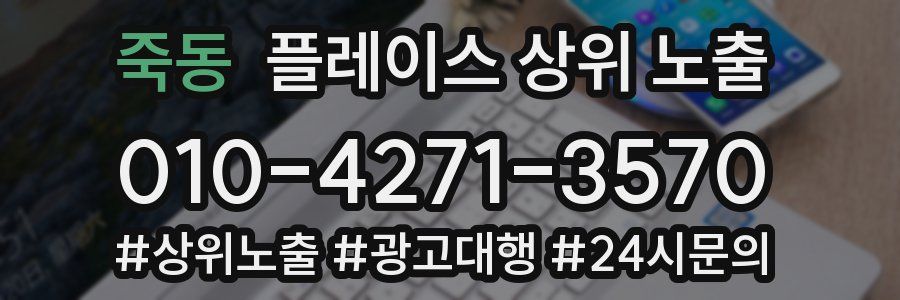 죽동 플레이스 상위 노출 상담