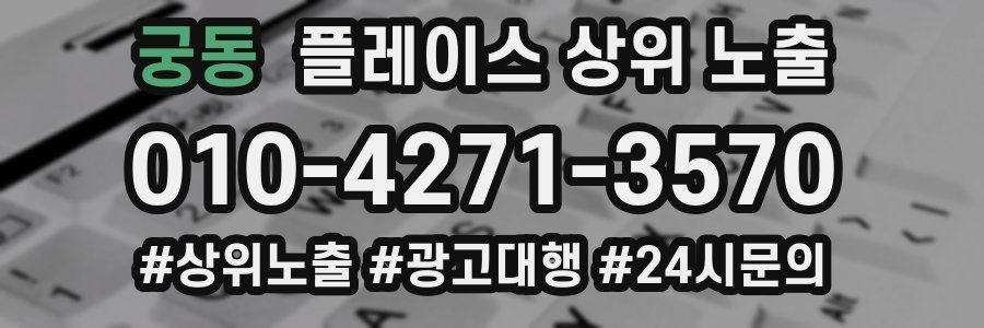 궁동 플레이스 상위 노출 가이드