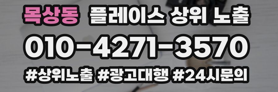 목상동 플레이스 상위 노출 상담