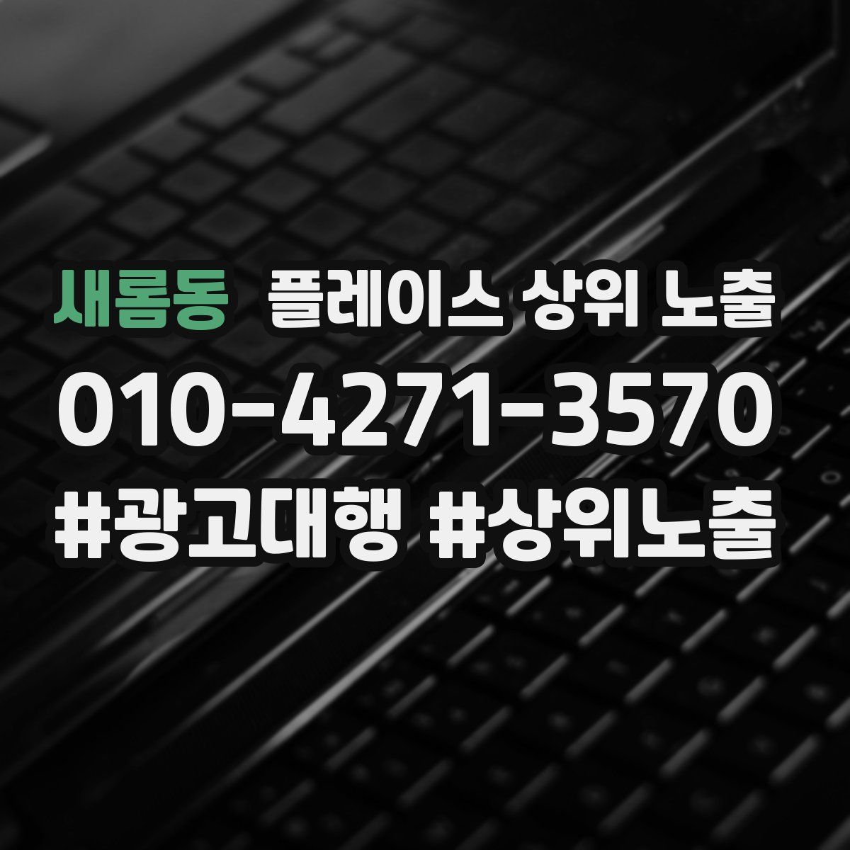 새롬동 플레이스 상위 노출