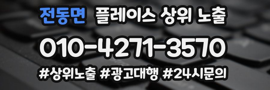 전동면 플레이스 상위 노출 개선