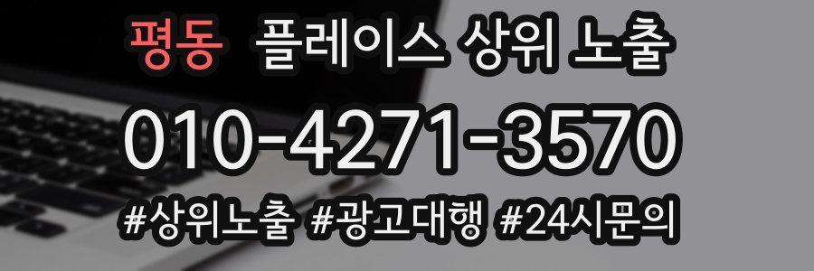 평동 플레이스 상위 노출 상담
