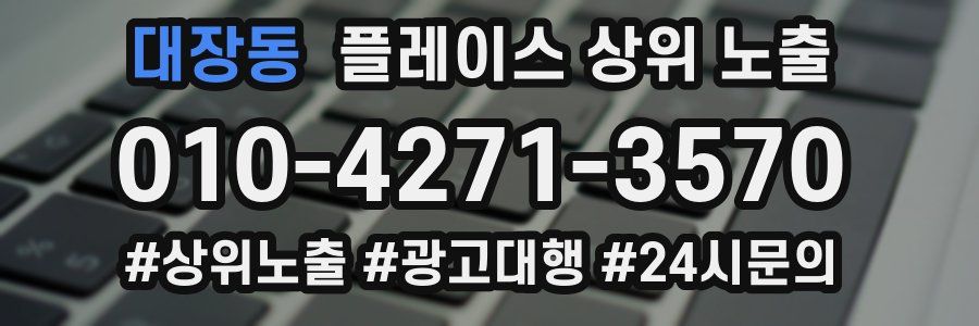 대장동 플레이스 상위 노출 상담
