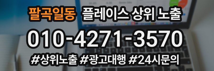 팔곡일동 플레이스 상위 노출 상담