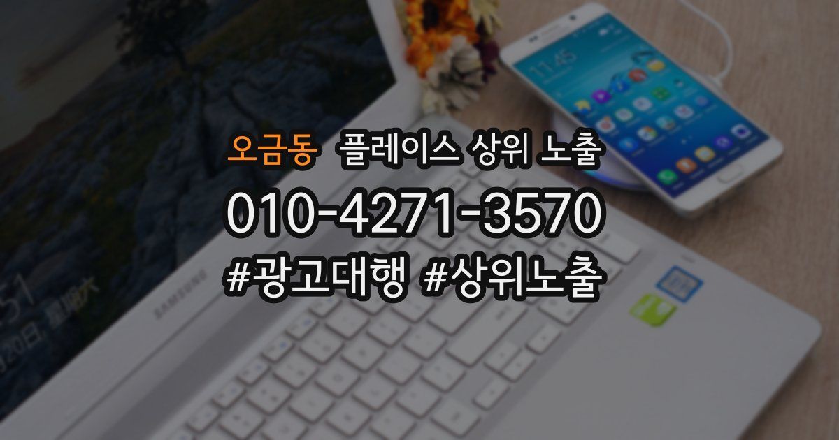 오금동 플레이스 상위 노출 전략