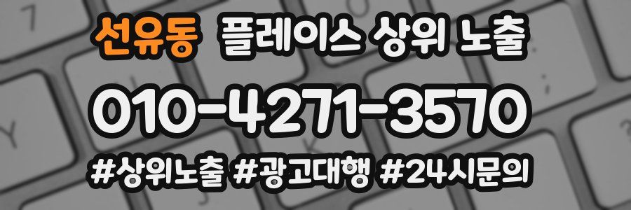 선유동 플레이스 상위 노출 전략