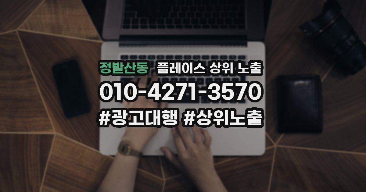 정발산동 플레이스 상위 노출 가이드