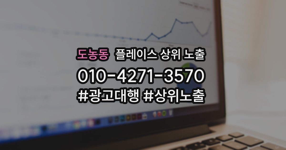 도농동 플레이스 상위 노출 개선