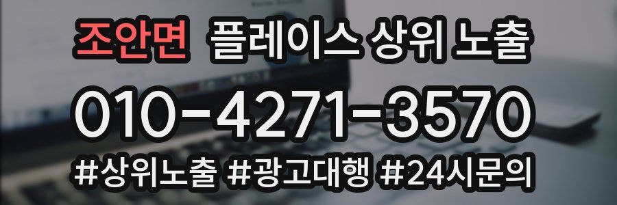 조안면 플레이스 상위 노출 상담