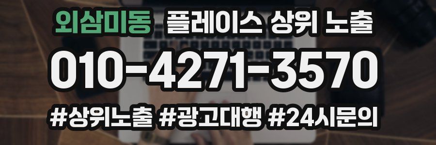 외삼미동 플레이스 상위 노출