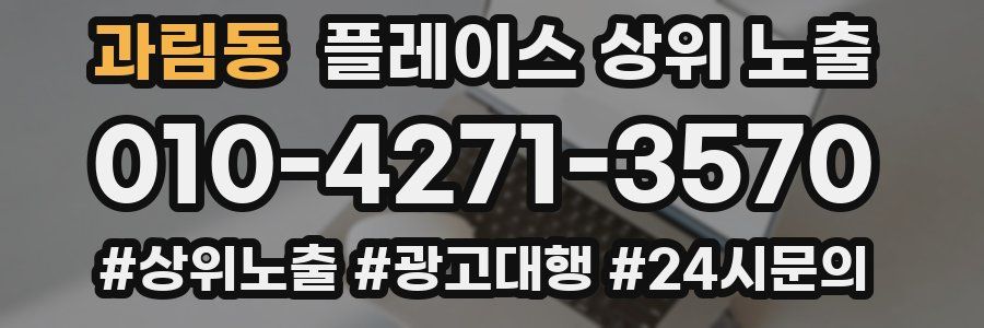 과림동 플레이스 상위 노출