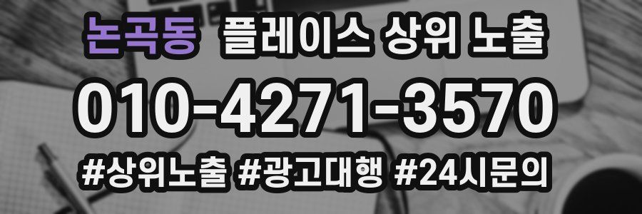 논곡동 플레이스 상위 노출 상담