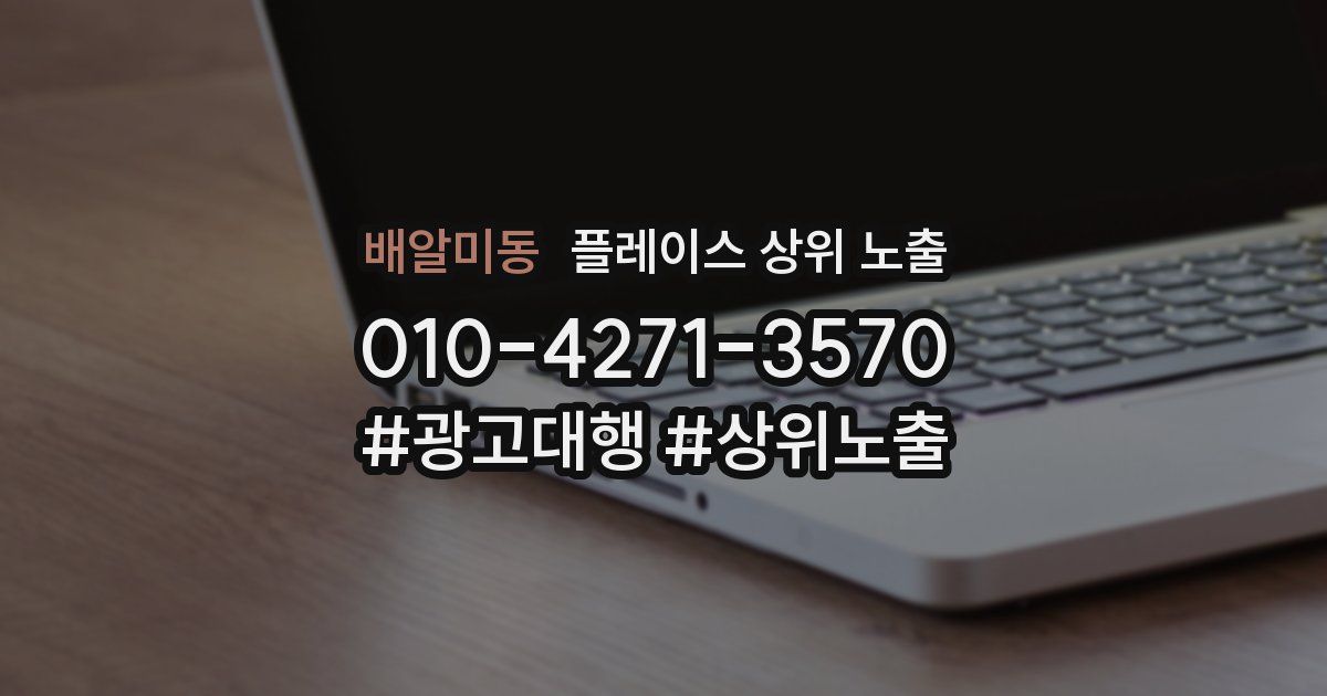 배알미동 플레이스 상위 노출