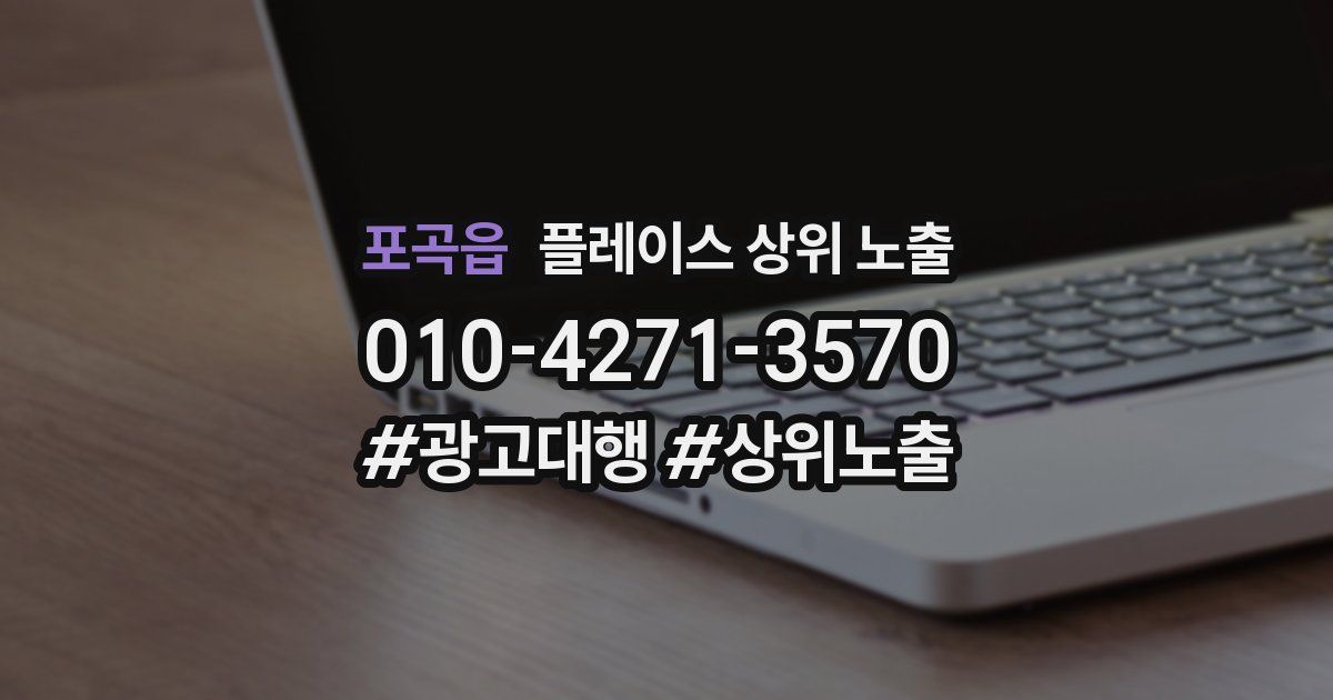 포곡읍 플레이스 상위 노출 가이드