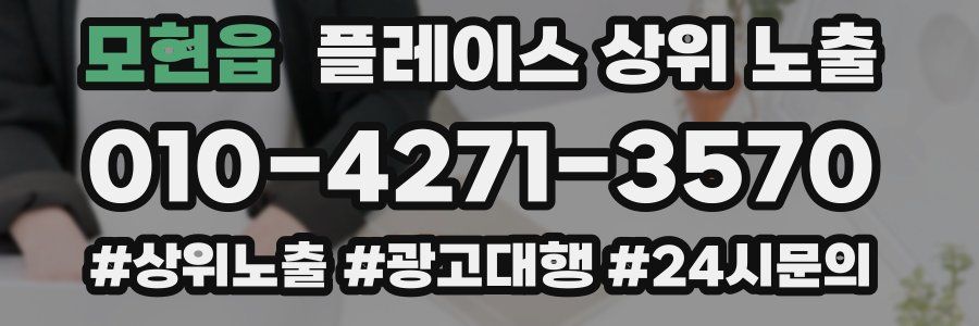 모현읍 플레이스 상위 노출 가이드