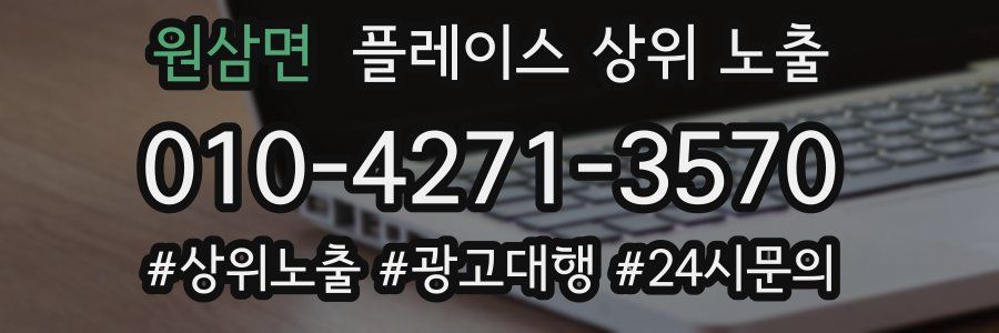 원삼면 플레이스 상위 노출