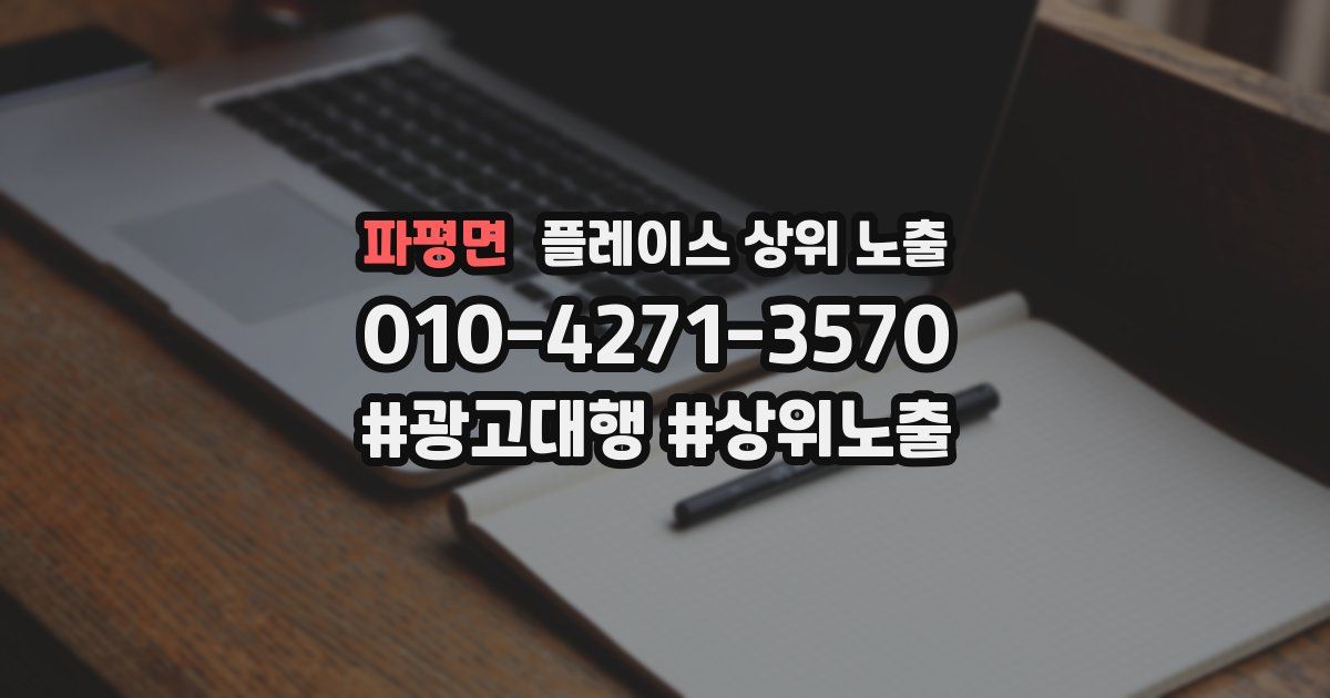 파평면 플레이스 상위 노출 전략