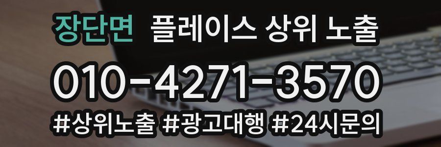 장단면 플레이스 상위 노출 상담