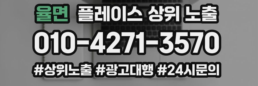 율면 플레이스 상위 노출