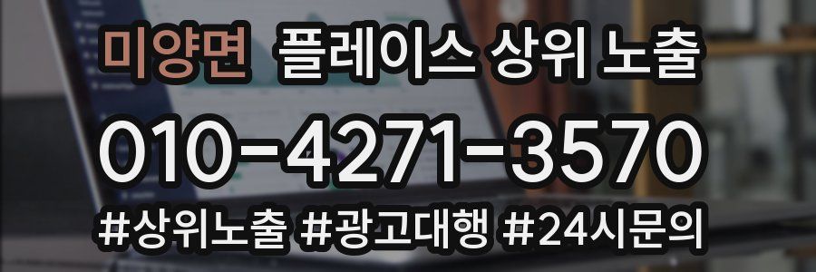미양면 플레이스 상위 노출 전략