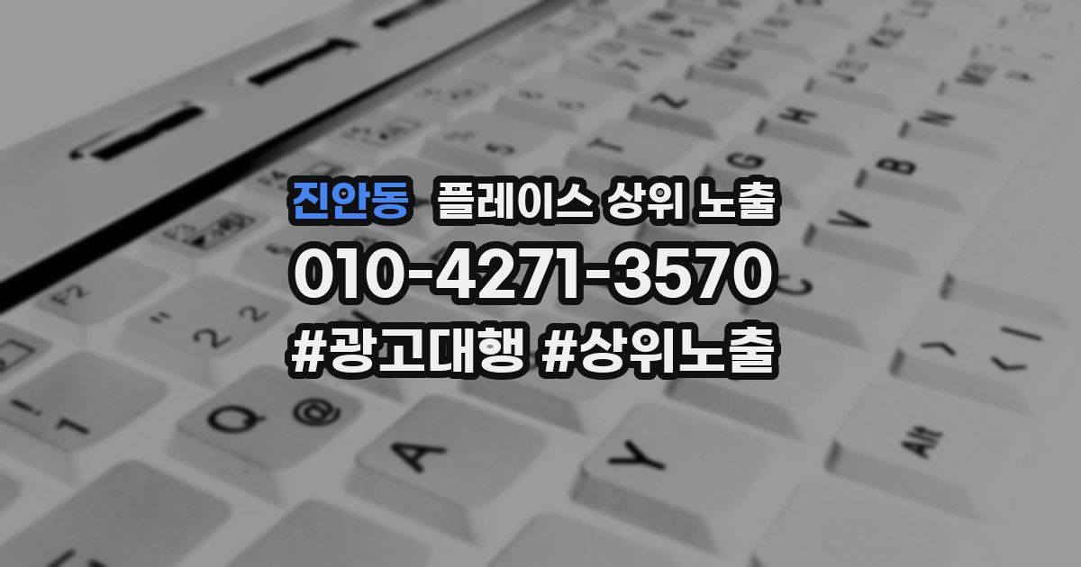 진안동 플레이스 상위 노출 개선