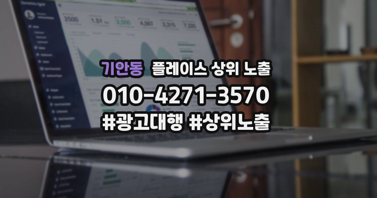 기안동 플레이스 상위 노출