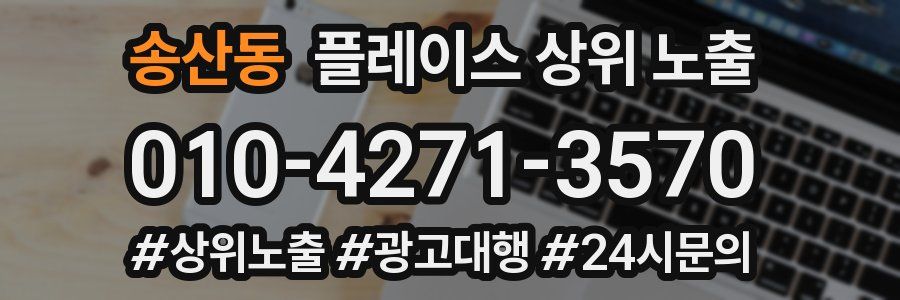 송산동 플레이스 상위 노출 전략