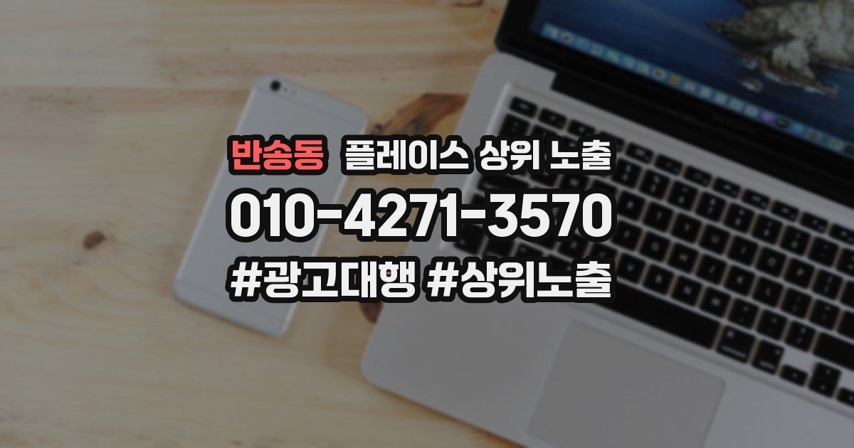 반송동 플레이스 상위 노출 상담