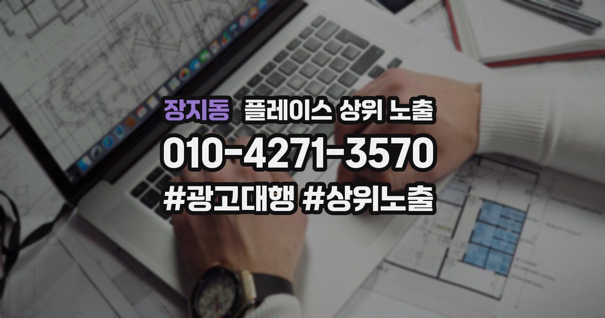 장지동 플레이스 상위 노출 안내