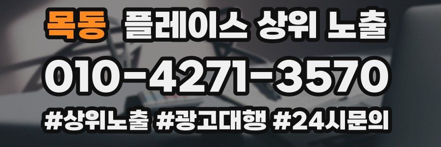 목동 플레이스 상위 노출 가이드