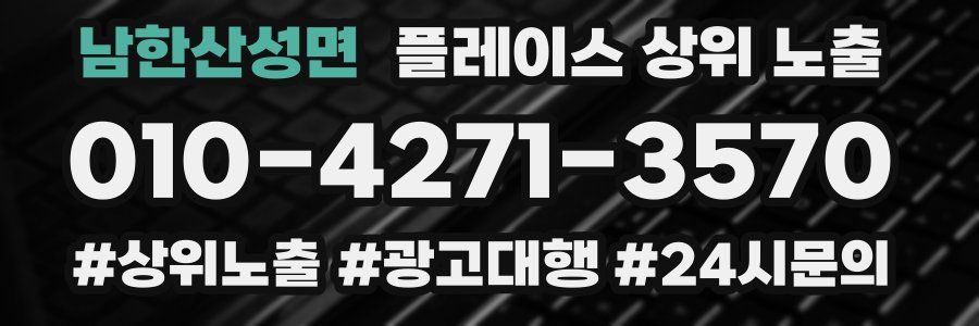 남한산성면 플레이스 상위 노출 가이드