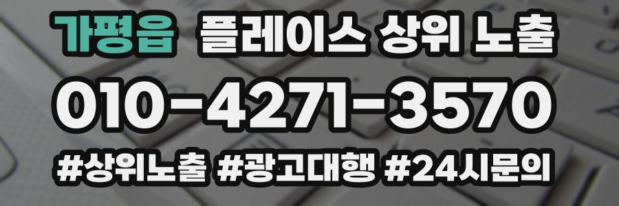 가평읍 플레이스 상위 노출 가이드