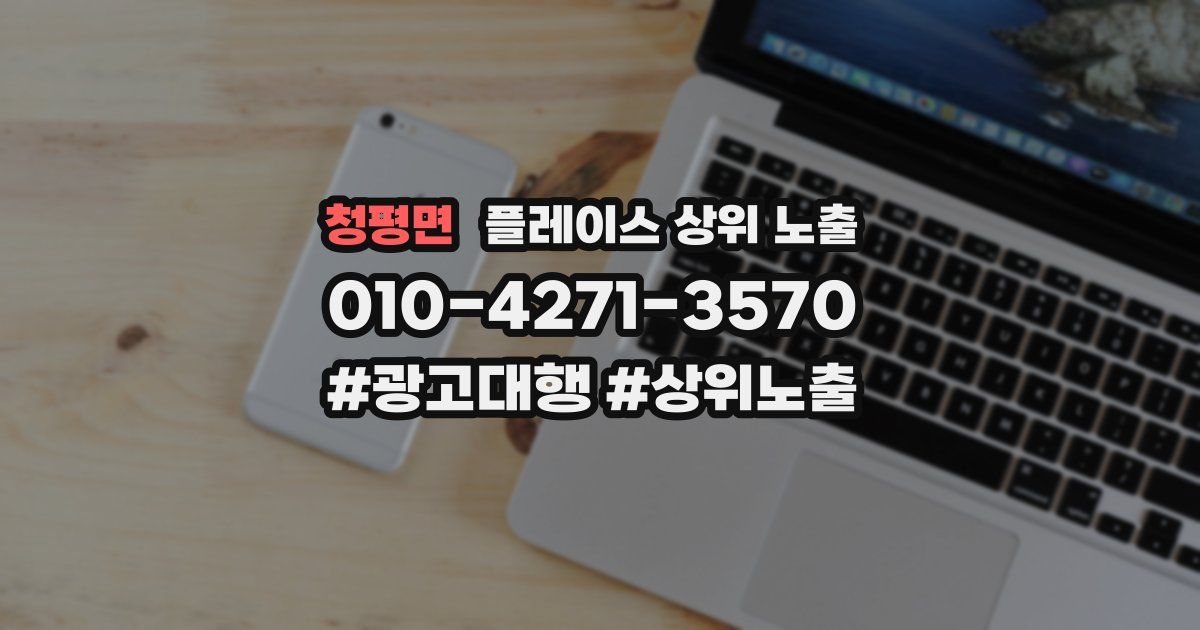 청평면 플레이스 상위 노출 가이드