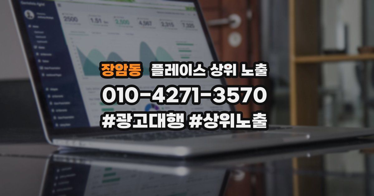 장암동 플레이스 상위 노출 개선