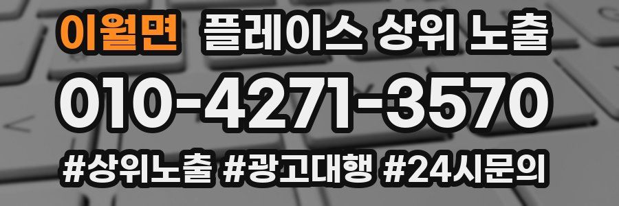 이월면 플레이스 상위 노출 개선