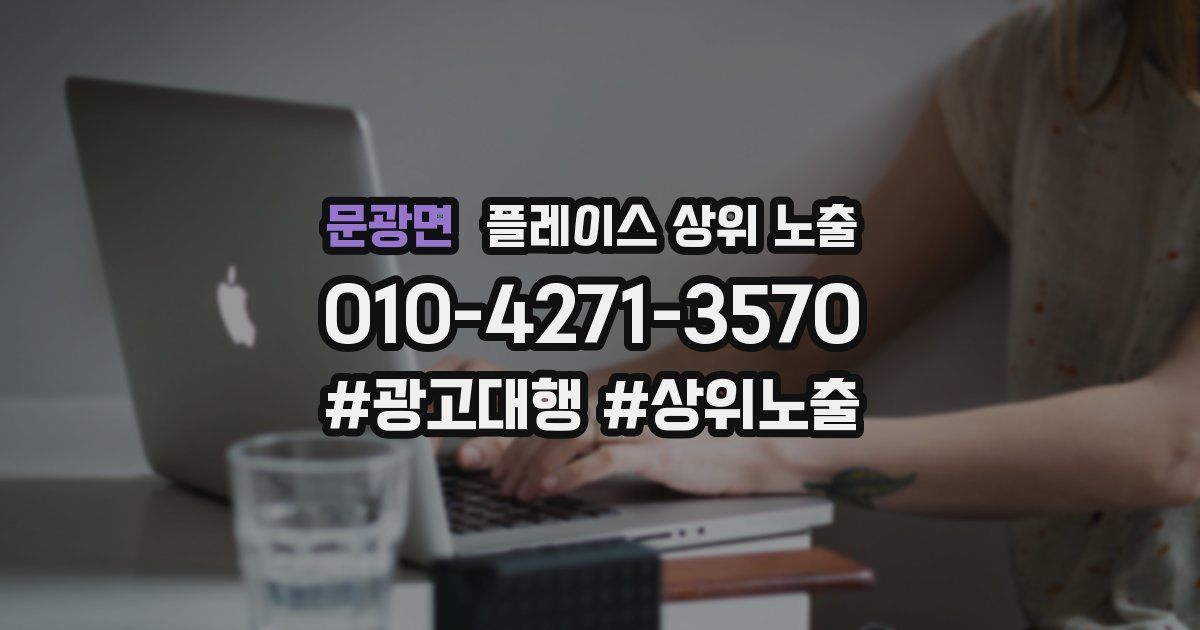 문광면 플레이스 상위 노출